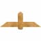 Ekena Millwork Eugene Rough Sawn Timber Gable Bracket, Western Red Cedar, 48"W x 18"H x 6"D x 6"F, 9/12 Pitch GBW048X18X0606EUG00RWR - alternate 1